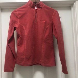 North Face 1/4 Zip Pink Fleece